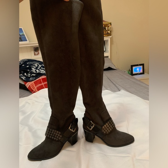 Michael Kors over the knee suede boots - Picture 3 of 7